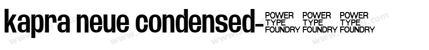 kapra neue condensed字体转换